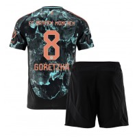 Maglie da calcio Bayern Munich Leon Goretzka #8 Seconda Maglia Bambino 2024-25 Manica Corta (+ Pantaloni corti)